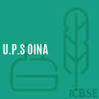 U.P.S Oina Middle School Logo