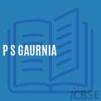 P S Gaurnia Primary School Logo