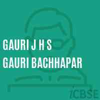 Gauri J H S Gauri Bachhapar School Logo