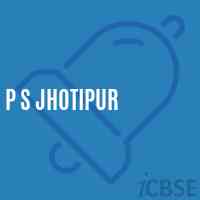 P S Jhotipur Primary School Logo