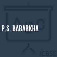 P.S. Babarkha Primary School Logo