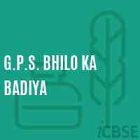 G.P.S. Bhilo Ka Badiya Primary School Logo