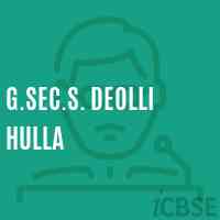 G.Sec.S. Deolli Hulla Secondary School Logo
