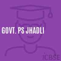 Govt. Ps Jhadli Primary School Logo