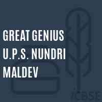 Great Genius U.P.S. Nundri Maldev Middle School Logo