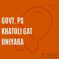 Govt. Ps Khatoli Gat Uniyara Primary School Logo