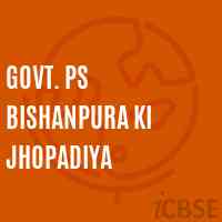 Govt. Ps Bishanpura Ki Jhopadiya Primary School Logo