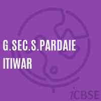 G.Sec.S.Pardaie Itiwar High School Logo
