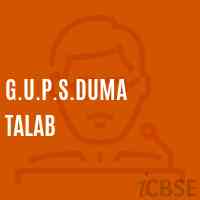 G.U.P.S.Duma Talab Middle School Logo