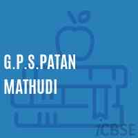G.P.S.Patan Mathudi Primary School Logo