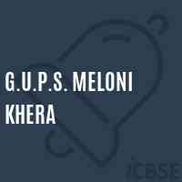 G.U.P.S. Meloni Khera Middle School Logo