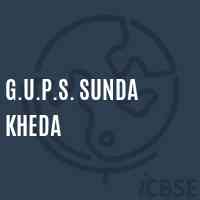 G.U.P.S. Sunda Kheda Middle School Logo