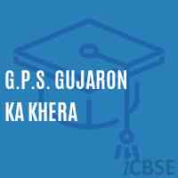 G.P.S. Gujaron Ka Khera Primary School Logo