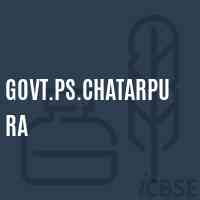 Govt.Ps.Chatarpura Primary School Logo