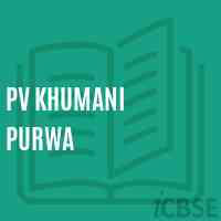 Pv Khumani Purwa Primary School Logo