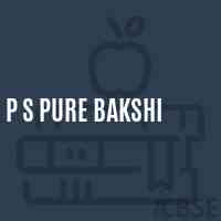 P S Pure Bakshi Primary School Logo
