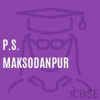 P.S. Maksodanpur Primary School Logo