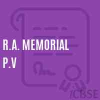 R.A. Memorial P.V Middle School Logo