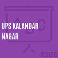 Ups Kalandar Nagar Middle School Logo