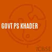 Govt Ps Khader Primary School Logo