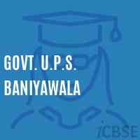 Govt. U.P.S. Baniyawala Middle School Logo