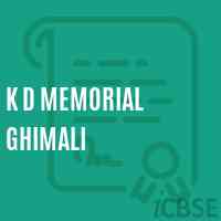 K D Memorial Ghimali Primary School Logo