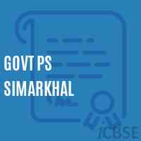 Govt PS SIMARKHAL Primary School Logo