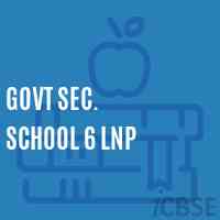 Govt Sec. School 6 Lnp Logo