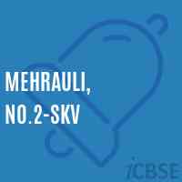 Mehrauli, No.2-SKV Secondary School Logo