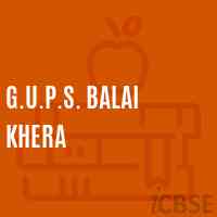 G.U.P.S. Balai Khera Middle School Logo