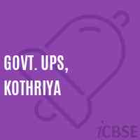 Govt. Ups, Kothriya Middle School Logo
