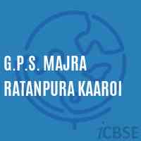 G.P.S. Majra Ratanpura Kaaroi Primary School Logo
