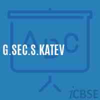 G.Sec.S.Katev Secondary School Logo