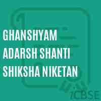 Ghanshyam Adarsh Shanti Shiksha Niketan Primary School Logo