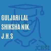 Guljari Lal Shiksha Nik. J.H.S Middle School Logo