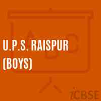 U.P.S. Raispur (Boys) Middle School Logo