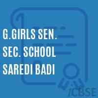 G.Girls Sen. Sec. School Saredi Badi Logo