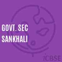 Govt. Sec Sankhali Secondary School Logo