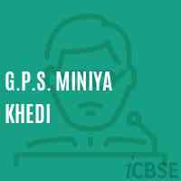 G.P.S. Miniya Khedi Primary School Logo