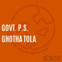 Govt. P.S. Ghotha Tola Primary School Logo