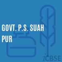Govt. P.S. Suah Pur Primary School Logo