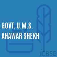 Govt. U.M.S. Ahawar Shekh Middle School Logo