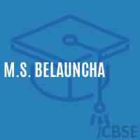 M.S. Belauncha Middle School Logo
