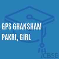 Gps Ghansham Pakri, Girl Primary School Logo