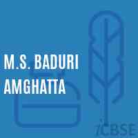 M.S. Baduri Amghatta Middle School Logo