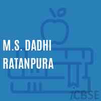 M.S. Dadhi Ratanpura Middle School Logo