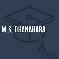M.S. Dhanahara Middle School Logo