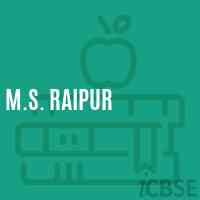 M.S. Raipur Middle School Logo
