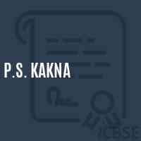 P.S. Kakna Primary School Logo