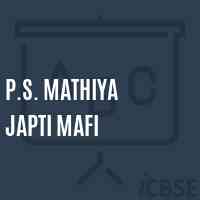 P.S. Mathiya Japti Mafi Primary School Logo